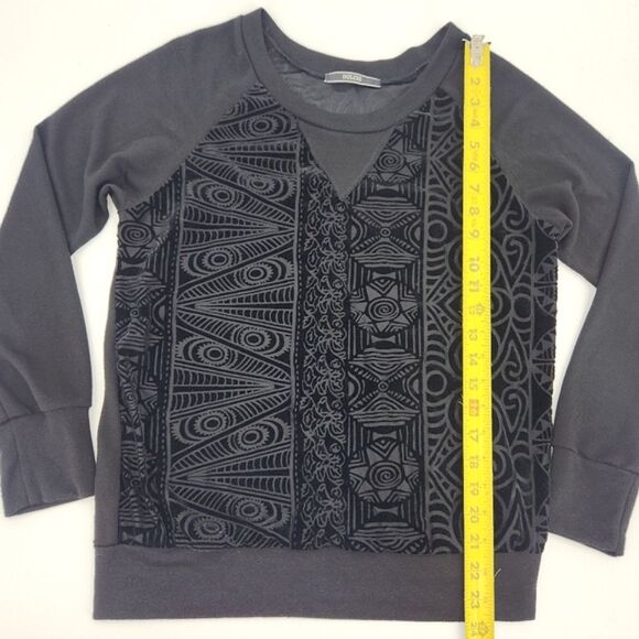 Dulcie Velvet Burnout Blouse Top Womens Size Small Vampire Goth Whimsigoth - Picture 3 of 6